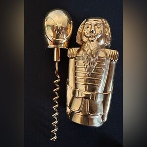Gold Nutcracker Design Corkscrew